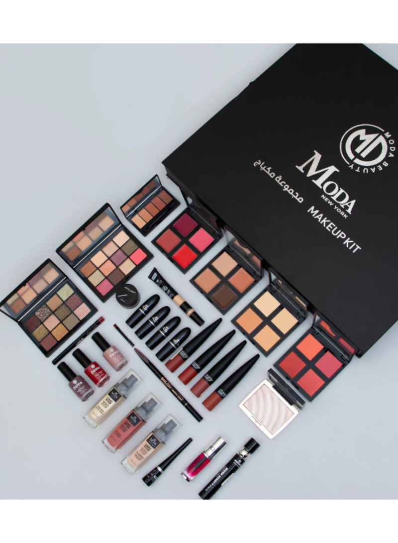 MODA BEAUTY Black Moda Box – Moda Makeup Box (30 Pieces) - Image 2